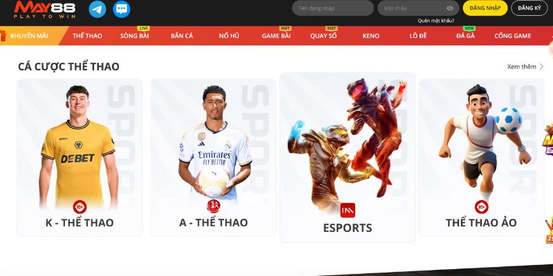 MAY88 - Thế Giới Giải Trí Chất Lượng| Đăng Ký Nhận 888k 9 Các sảnh game phong phú thu hút người chơi